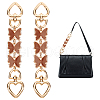 WADORN 2Pcs Butterfly Alloy Enamel Purse Strap Extender FIND-WR0007-23A-1