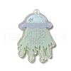 Space Theme Translucent Resin Pendants RESI-K019-11B-3