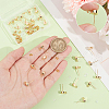 Unicraftale Brass Stud Earring Findings KK-UN0002-79-5