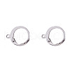 Tarnish Resistant 316L Surgical Stainless Steel Leverback Earring Findings STAS-F075-38P-1