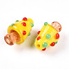 Handmade Lampwork Bumpy Beads LAMP-T022-02A-06-2