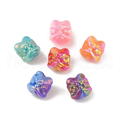 UV Plating Opaque Acrylic Beads OACR-Z020-01B-1