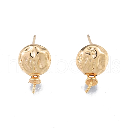 Brass Stud Earring Findings KK-G432-23G-1
