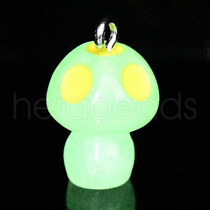 Spray Painted Luminous Resin Pendants RESI-A017-05H-1