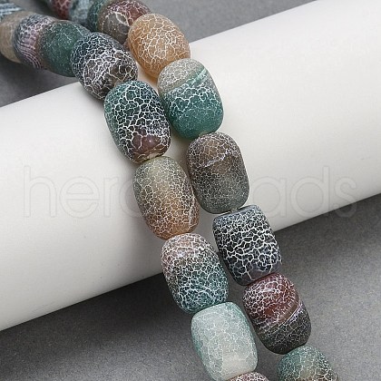 Natural Weathered Agate Beads Strands G-NH0047-B01-01-1