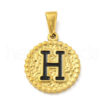 Ion Plating(IP) 304 Stainless Steel Enamel Pendants STAS-R231-19H-G-1