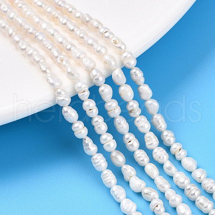 Natural Cultured Freshwater Pearl Beads Strands PEAR-N012-02N-1