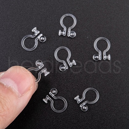 Plastic Clip-on Earring Findings X-KY-P007-H01-1