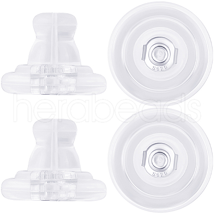 Beebeecraft 30Pcs Silicone Ear Nuts FIND-BBC0002-29S-1