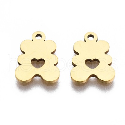 201 Stainless Steel Charms STAS-S110-095G-1