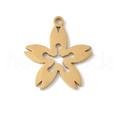 304 Stainless Steel Pendants STAS-V016-03G-1