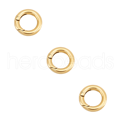 Unicraftale 3Pcs Ion Plating(IP) 304 Stainless Steel Spring Gate Rings STAS-UN0059-42-1
