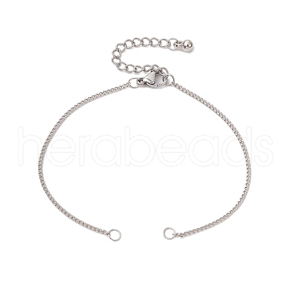 Brass Curb Chains Bracelet Making AJEW-JB01329-02-1