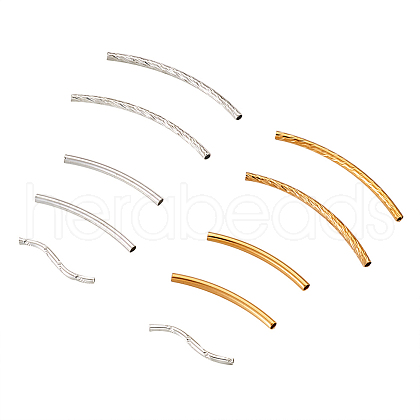 Kissitty Brass Tube Beads KK-KS0001-01-1