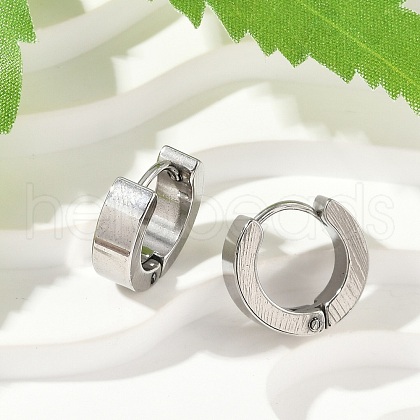 201 Stainless Steel Hoop Earring EJEW-C131-05P-1