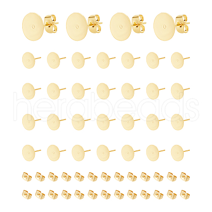 Unicraftale 50Pcs 304 Stainless Steel Stud Earring Findings STAS-UN0059-21B-1
