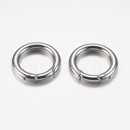 304 Stainless Steel Spring Gate Rings STAS-O114-030P-1