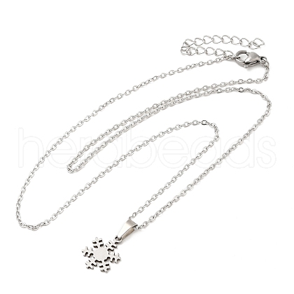 306 Stainless Steel Pendant Necklace for Women NJEW-Q772-01P-07-1