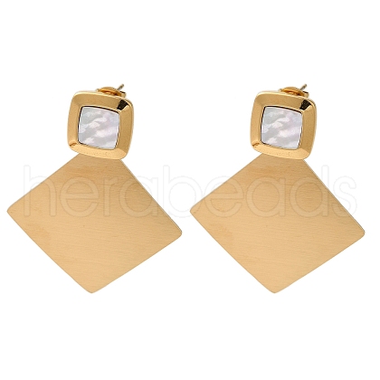 Stainless Steel Stud Earrings for Women EJEW-C110-12G-1