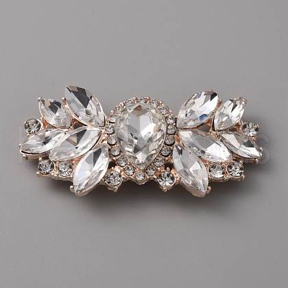 Alloy Rhinestone Shoe Decorations AJEW-WH0020-58RG-1