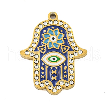 Ion Plating(IP) 304 Stainless Steel Rhinestone Pendants STAS-U007-11A-G-1