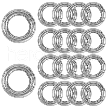 SOFPLATE 20Pcs 304 Stainless Steel Closed Jump Rings STAS-SP0001-85B-1