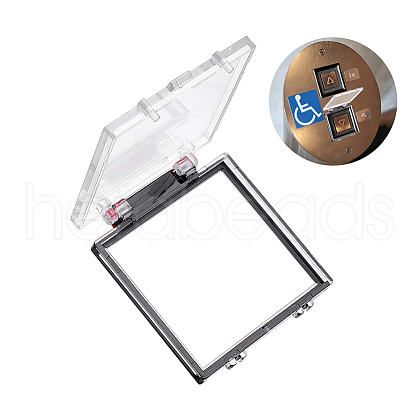 Plastic Elevator Power Button Cover AJEW-WH0348-353A-1