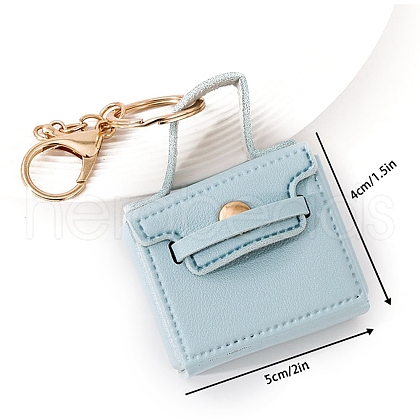 Portable PU Leather Bag Keychain PW-WGA9343-05-1