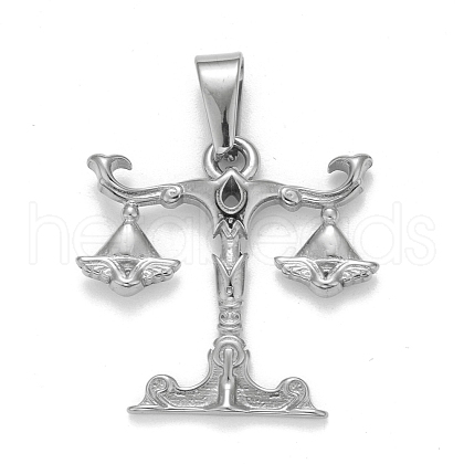 Non-Tarnish 304 Stainless Steel Pendants STAS-D165-14P-09-1