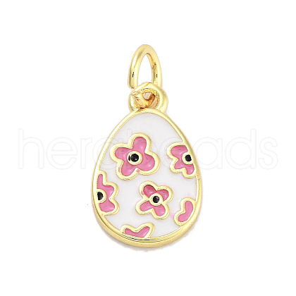 Rack Plating Brass Enamel Charms KK-M293-37G-02-1
