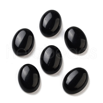 Natural Obsidian Cabochons G-G145-01B-51-1