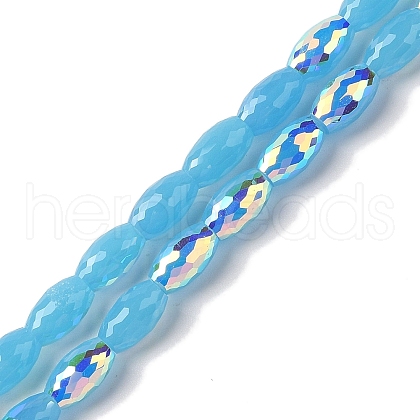 AB Color Plated Electroplate Beads Strands EGLA-H104-04C-1