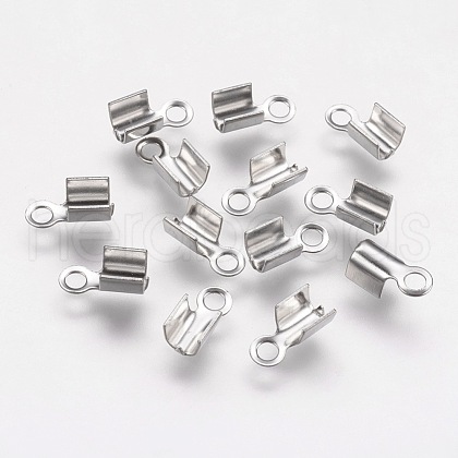 304 Stainless Steel Folding Crimp Ends STAS-K166-12P-1