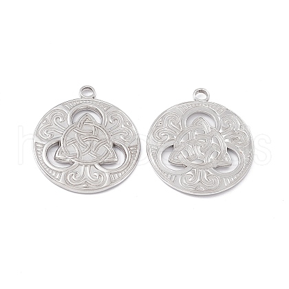 Non-Tarnish 304 Stainless Steel Pendants STAS-B031-27P-1