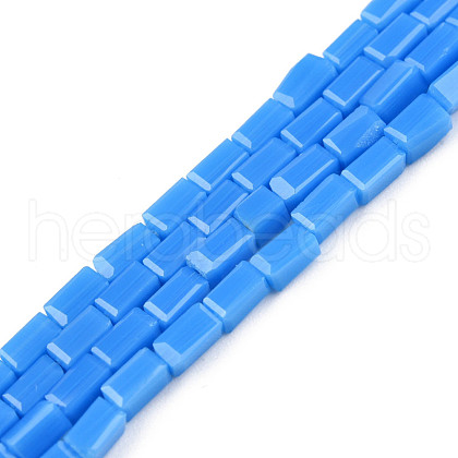 Opaque Solid Color Glass Beads Strands GLAA-N052-03-A16-1