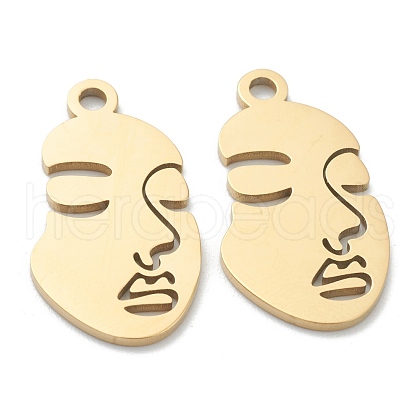 Ion Plating(IP) 304 Stainless Steel Pendants STAS-P276-01B-G-1
