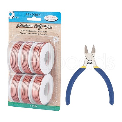 BENECREAT Round Aluminum Wire AW-BC0003-32B-2.0mm-1