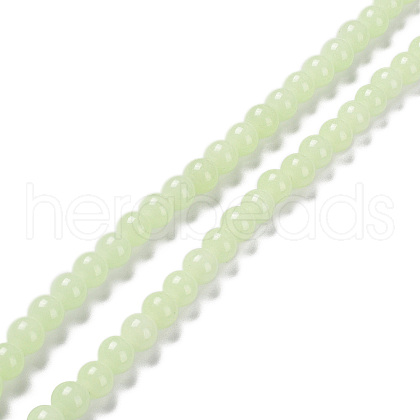 Synthetic Luminous Stone Beads Strands G-L582-01B-1