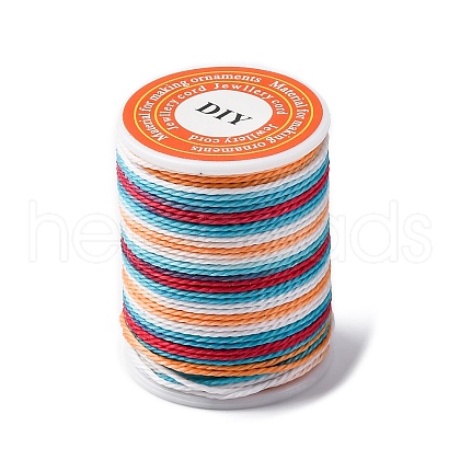 Segment Dyed Twisted Waxed Polyester Cord YC-C003-01C-1