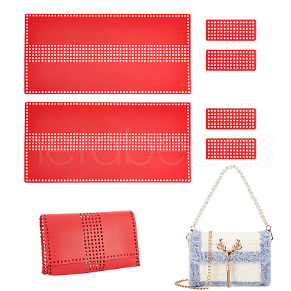 DIY PU Imitation Leather Bag Knitting Set for Purse Making PURS-WH0005-01E-1