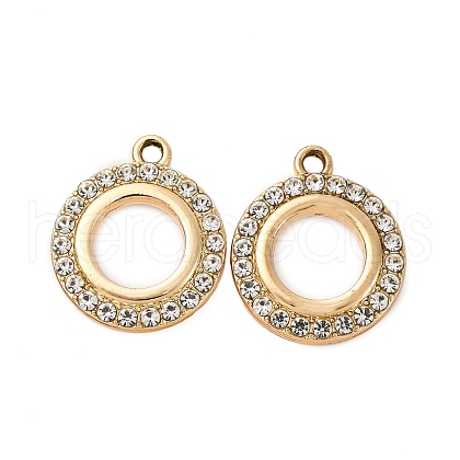 Alloy Rhinestone Pendants PALLOY-S052-04G-1