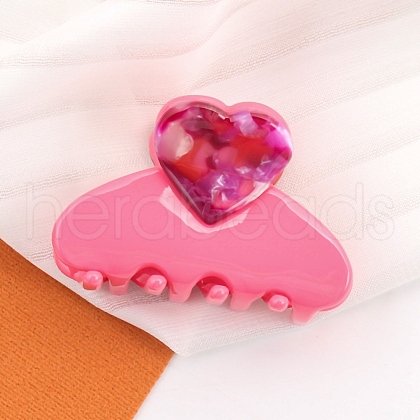 Heart Acetate Claw Hair Clips PW-WG72AF5-04-1