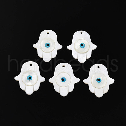 Natural Freshwater Shell Pendants SHEL-N026-78-1