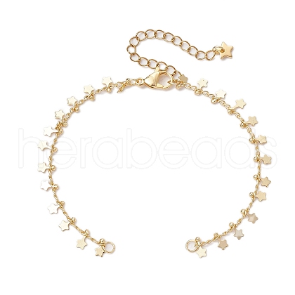 Brass Curb Chain Bracelet Makings AJEW-JB01324-1