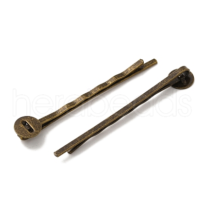 Antique Bronze Iron Hair Bobby Pin Findings X-PHAR-Q017-2-1