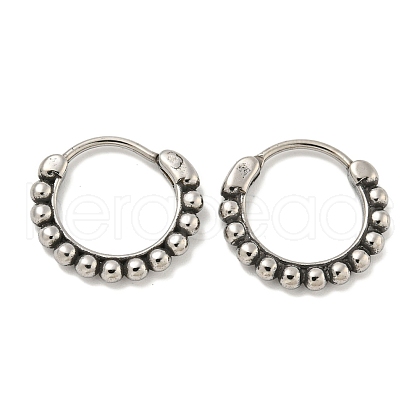 316 Surgical Stainless Steel Hoop Earrings EJEW-D096-12AS-06-1