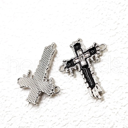 Stainless Steel Enamel Religion Connector Charms PW-WGCB49C-03-1