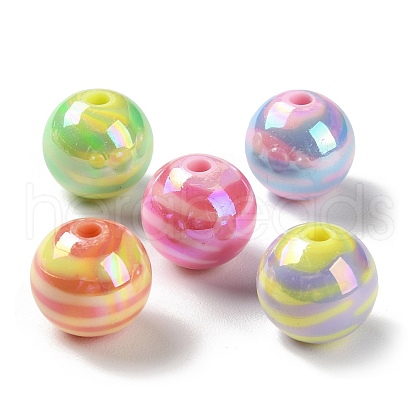 AB Color Plated Acrylic Beads SACR-I005-13A-1