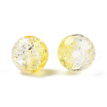 Transparent Crackle Acrylic Beads CACR-N004-01A-1