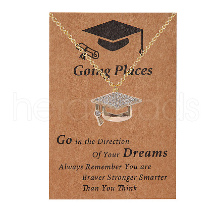 Graduation Theme Alloy Pendant Necklaces FS-WGD71B9-05-1